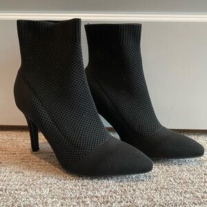 MIA Black Heeled Ankle Boots